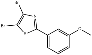 4,5-Dibromo-2-(3-methoxyphenyl)thiazole Structure