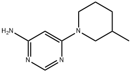 4-Amino-6-(3-methylpiperidin-1-yl)pyrimidine Structure