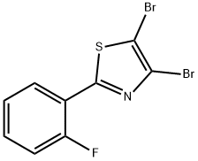 4,5-Dibromo-2-(2-fluorophenyl)thiazole Structure