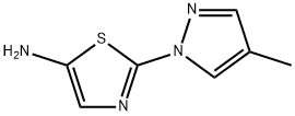 5-Amino-2-(4-methyl-1H-pyrazol-1-yl)thiazole Structure