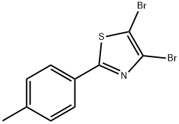 4,5-Dibromo-2-(4-tolyl)thiazole Structure