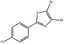 4,5-Dibromo-2-(4-chlorophenyl)thiazole Structure