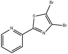 4,5-Dibromo-2-(2-pyridyl)thiazole Structure