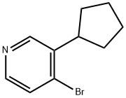 4-Bromo-3-cyclopentylpyridine Structure