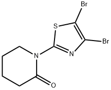 4,5-Dibromo-2-(piperidon-1-yl)thiazole Structure