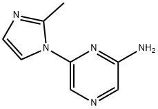 2-Amino-6-(2-methylimidazol-1-yl)pyrazine Structure