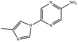 2-Amino-5-(4-methylimidazol-1-yl)pyrazine 구조식 이미지