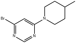 4-Bromo-6-(4-methylpiperidin-1-yl)pyrimidine 구조식 이미지