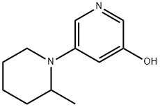 3-Hydroxy-5-(2-methylpiperidin-1-yl)pyridine Structure
