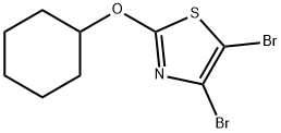 4,5-Dibromo-2-(cyclohexyloxy)thiazole Structure