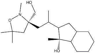 1R-[2-(4R-HYDROXYMETHYL-2,5,5-TRIMETHYL-ISOXAZOLIDIN-3S-YL)-1R-METHYL-ETHYL]-7R-METHYL-OCTAHYDRO-INDEN-4S-OL Structure