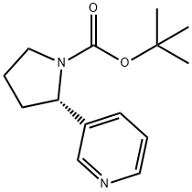 (S)-tert-Butyl 2-(pyridin-3-yl)pyrrolidine-1-carboxylate Structure