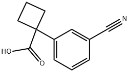 1-(3-cyanophenyl)cyclobutane-1-carboxylic acid Structure