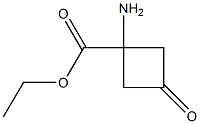 ethyl 1-amino-3-oxocyclobutane-1-carboxylate Structure