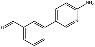 3-(6-Aminopyridin-3-yl)benzaldehyde 구조식 이미지