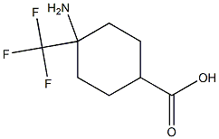 4-amino-4-(trifluoromethyl)cyclohexane-1-carboxylic acid Structure