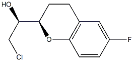 (1S)-2-chloro-1-[(2R)-6-fluoro-3,4-dihydro-2H-chromen-2-yl]ethanol Structure