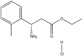 ethyl (3S)-3-amino-3-(2-methylphenyl)propanoate hydrochloride Structure