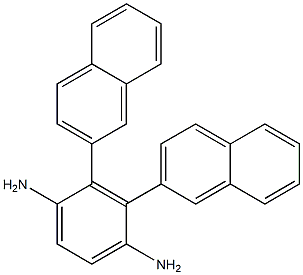 1,4-Benzenediamine, di-2-naphthalenyl- Structure