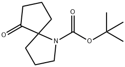 tert-butyl 6-oxo-1-azaspiro[4.4]nonane-1-carboxylate Structure