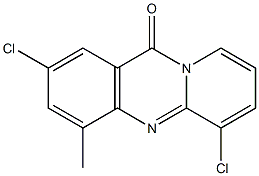 11H-Pyrido[2,1-b]quinazolin-11-one,2,6-dichloro-4-methyl- Structure