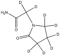 2,2-dideuterio-2-(2,2,3,3,4,4-hexadeuterio-5-oxopyrrolidin-1-yl)acetamide 구조식 이미지