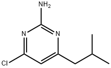 4-CHLORO-6-(2-METHYLPROPYL)PYRIMIDIN-2-AMINE Structure