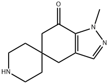 1-methyl-4,6-dihydrospiro[indazole-5,4'-piperidin]-7(1H)-one Structure