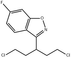 3-(1,5-dichloropentan-3-yl)-6-fluoro-1,2-benzisoxazole Structure