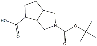 2-(tert-butoxycarbonyl)octahydrocyclopenta[c]pyrrole-4-carboxylic acid Structure