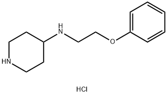 N-(2-phenoxyethyl)piperidin-4-amine dihydrochloride 구조식 이미지