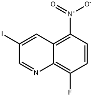 8-fluoro-3-iodo-5-nitroquinoline Structure