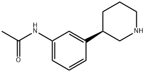 (R)-N-(3-(piperidin-3-yl)phenyl)acetamide Structure