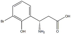 (3S)-3-AMINO-3-(3-BROMO-2-HYDROXYPHENYL)PROPANOIC ACID Structure