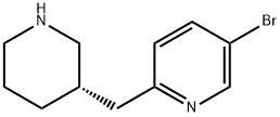 Pyridine, 5-bromo-2-[(3S)-3-piperidinylmethyl]- Structure
