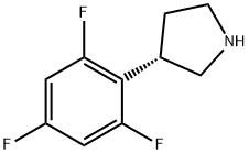 (3S)-3-(2,4,6-trifluorophenyl)pyrrolidine Structure