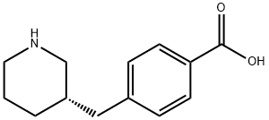 Benzoic acid, 4-[(3S)-3-piperidinylmethyl] Structure
