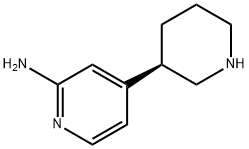 4-((3R)-3-piperidyl)-2-pyridylamine Structure