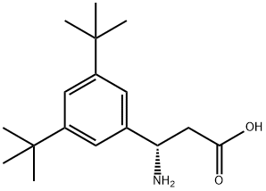 (3S)-3-AMINO-3-(3,5-DI-TERT-BUTYLPHENYL)PROPANOIC ACID Structure