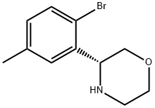 (3R)-3-(2-BROMO-5-METHYLPHENYL)MORPHOLINE Structure