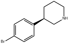 (3R)-3-(4-Bromophenyl)piperidine 구조식 이미지