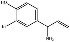 4-(1-AMINOPROP-2-EN-1-YL)-2-BROMOPHENOL Structure