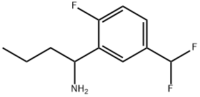 1-[5-(DIFLUOROMETHYL)-2-FLUOROPHENYL]BUTYLAMINE Structure