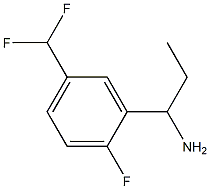 1-[5-(DIFLUOROMETHYL)-2-FLUOROPHENYL]PROPAN-1-AMINE Structure