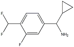 CYCLOPROPYL[4-(DIFLUOROMETHYL)-3-FLUOROPHENYL]METHANAMINE 구조식 이미지