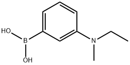 3-ethyl(methyl)aminophenylboronic acid Structure