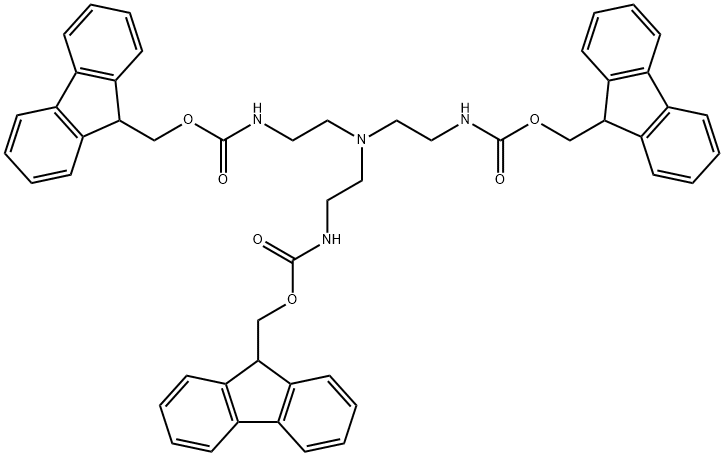 Tri(2-Fmoc-aminoethyl) amine Structure