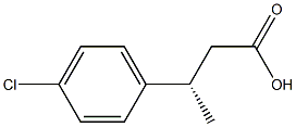 (S)-3-(4-chlorophenyl)butanoic acid Structure