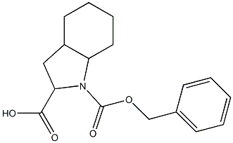 1-((benzyloxy)carbonyl)octahydro-1H-indole-2-carboxylic acid 구조식 이미지