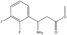 METHYL 3-AMINO-3-(2,3-DIFLUOROPHENYL)PROPANOATE Structure